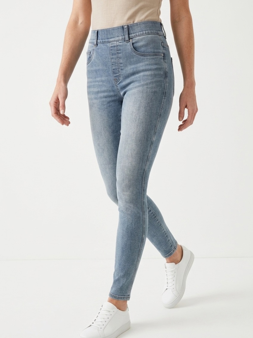 SPANX | Light Blue High-Waist Skinny Jeans Women’s Size Small